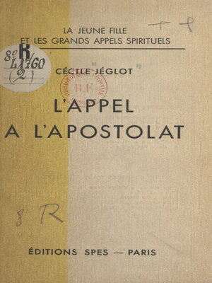 cover image of L'appel à l'apostolat